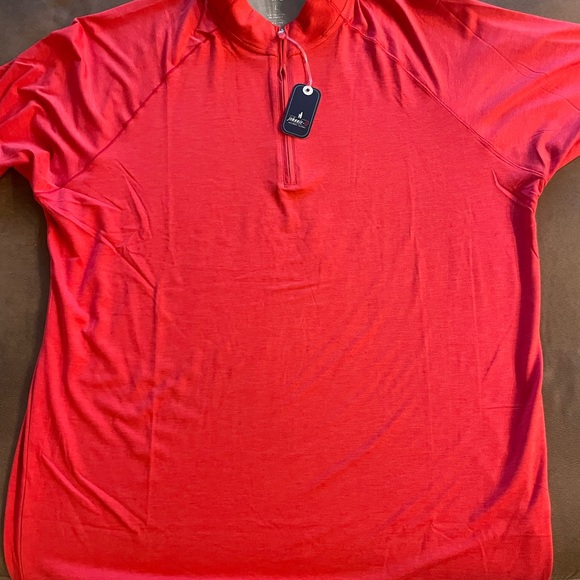 johnnie-O Other - johnnie-O Vibrant Red Half-Zip Polo